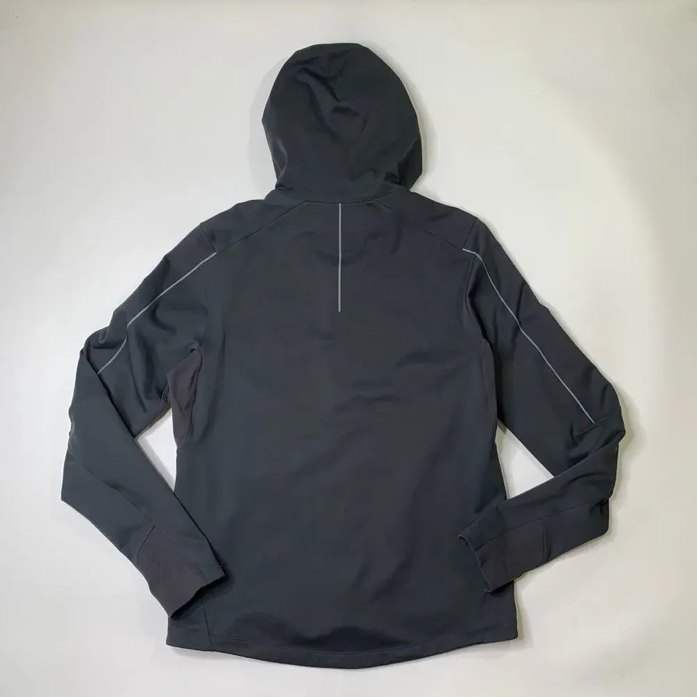 Lululemon Jacket Men L Large Gotham Gray Fleece Back Soft Shell Outdoor Training